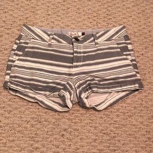 Cute Striped High Waisted Shorts